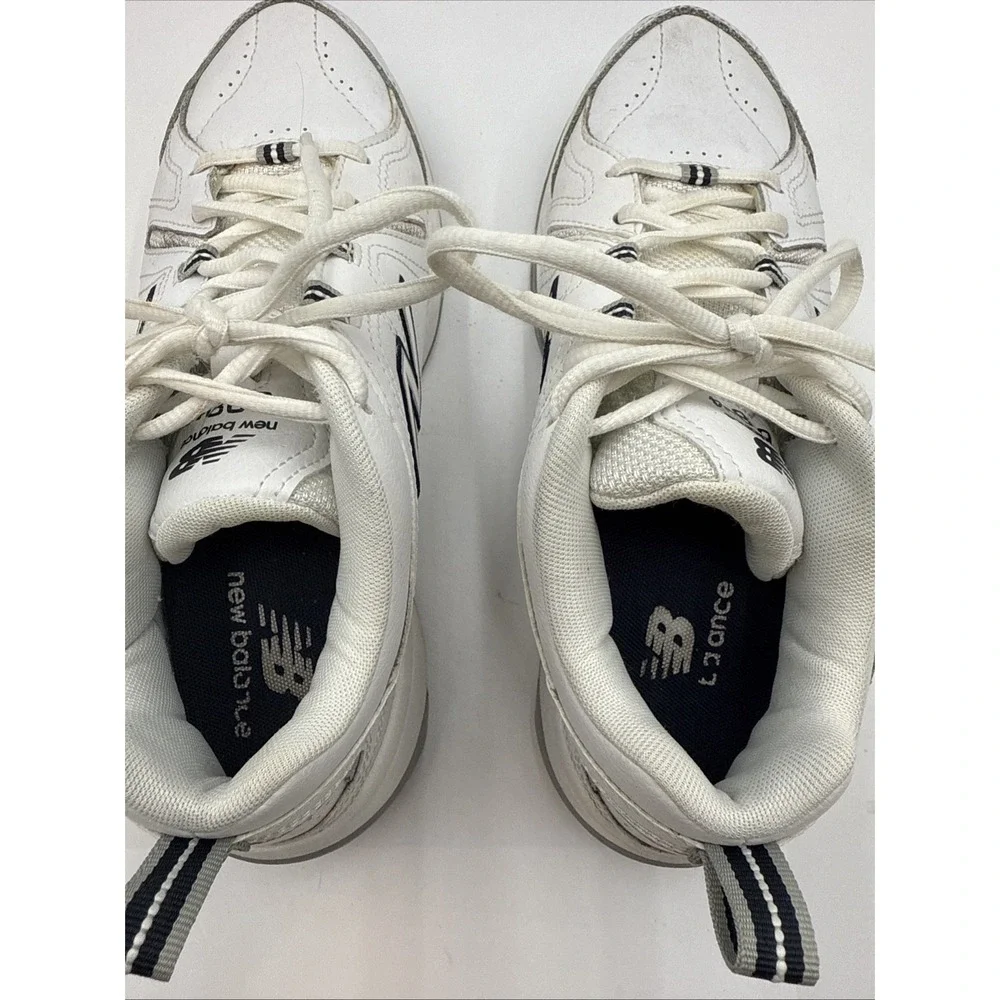 SNEAKER‎ RUNNING New Balance 608 V4 Womens Size 8 White Blue Athletic SHOES